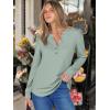 imageANRABESS Womens Long Sleeve Henley Tops Waffle Knit Tunics Shirts Dressy Casual Blouses Cute TShirts 2025 Fall OutfitLight Green