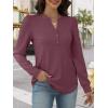 imageANRABESS Womens Long Sleeve Henley Tops Waffle Knit Tunics Shirts Dressy Casual Blouses Cute TShirts 2025 Fall OutfitMauve