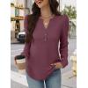 imageANRABESS Womens Long Sleeve Henley Tops Waffle Knit Tunics Shirts Dressy Casual Blouses Cute TShirts 2025 Fall OutfitMauve