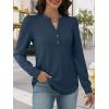 imageANRABESS Womens Long Sleeve Henley Tops Waffle Knit Tunics Shirts Dressy Casual Blouses Cute TShirts 2025 Fall OutfitNavy Blue