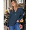 imageANRABESS Womens Long Sleeve Henley Tops Waffle Knit Tunics Shirts Dressy Casual Blouses Cute TShirts 2025 Fall OutfitNavy Blue
