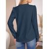 imageANRABESS Womens Long Sleeve Henley Tops Waffle Knit Tunics Shirts Dressy Casual Blouses Cute TShirts 2025 Fall OutfitNavy Blue