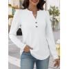 imageANRABESS Womens Long Sleeve Henley Tops Waffle Knit Tunics Shirts Dressy Casual Blouses Cute TShirts 2025 Fall OutfitWhite