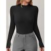 imageANRABESS Womens Long Sleeve Mock Neck Lightweight Sweater Rib Knit Slim Fit 2025 Fall Winter Casual Basic Pullover TopsBlack