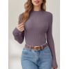 imageANRABESS Womens Long Sleeve Mock Neck Lightweight Sweater Rib Knit Slim Fit 2025 Fall Winter Casual Basic Pullover TopsPurple