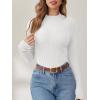 imageANRABESS Womens Long Sleeve Mock Neck Lightweight Sweater Rib Knit Slim Fit 2025 Fall Winter Casual Basic Pullover TopsWhite