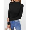 imageANRABESS Womens Long Sleeve Mock Neck Shirts Fitted Dressy Casual Blouse 2025 Fall Office Work Thermal TopsBlack