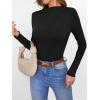 imageANRABESS Womens Long Sleeve Mock Neck Shirts Fitted Dressy Casual Blouse 2025 Fall Office Work Thermal TopsBlack