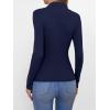 imageANRABESS Womens Long Sleeve Mock Neck Shirts Fitted Dressy Casual Blouse 2025 Fall Office Work Thermal TopsNavy Blue
