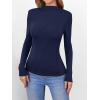 imageANRABESS Womens Long Sleeve Mock Neck Shirts Fitted Dressy Casual Blouse 2025 Fall Office Work Thermal TopsNavy Blue