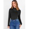 imageANRABESS Womens Long Sleeve Mock Neck Tops Slim Fitted Basic Layer Office Work Shirts 2025 Fall Outfits Y2K ClothesBlack