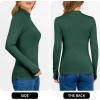 imageANRABESS Womens Long Sleeve Mock Neck Tops Slim Fitted Basic Layer Office Work Shirts 2025 Fall Outfits Y2K ClothesForest