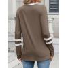 imageANRABESS Womens Long Sleeve Shirts V Neck Color Block Basic Tshirt 2025 Fall Casual Striped Tee Tunics Tops Trendy OutfitsBrown
