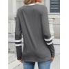 imageANRABESS Womens Long Sleeve Shirts V Neck Color Block Basic Tshirt 2025 Fall Casual Striped Tee Tunics Tops Trendy OutfitsDeep Gray