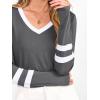 imageANRABESS Womens Long Sleeve Shirts V Neck Color Block Basic Tshirt 2025 Fall Casual Striped Tee Tunics Tops Trendy OutfitsDeep Gray