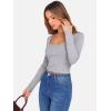 imageANRABESS Womens Long Sleeve Square Neck Crop Top Ribbed Slim Fitted Basic Tee Layer Y2K Shirts Fall Fashion Outfits 2025Grey