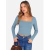 imageANRABESS Womens Long Sleeve Square Neck Crop Top Ribbed Slim Fitted Basic Tee Layer Y2K Shirts Fall Fashion Outfits 2025Grey Blue