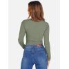 imageANRABESS Womens Long Sleeve Square Neck Crop Top Ribbed Slim Fitted Basic Tee Layer Y2K Shirts Fall Fashion Outfits 2025Sage Green