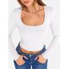 imageANRABESS Womens Long Sleeve Square Neck Crop Top Ribbed Slim Fitted Basic Tee Layer Y2K Shirts Fall Fashion Outfits 2025White