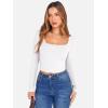 imageANRABESS Womens Long Sleeve Square Neck Crop Top Ribbed Slim Fitted Basic Tee Layer Y2K Shirts Fall Fashion Outfits 2025White
