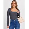 imageANRABESS Womens Long Sleeve Square Neck Tops Ribbed Knit Slim Fit Shirts Basic Tee 2025 Fall Dressy Casual TShirts ClothesDeep Grey