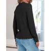 imageANRABESS Womens Long Sleeve Sweaters Loose Fit Lightweight Scalloped Knit Soft Dressy Pullover Tops 2025 Fall Casual OutfitsBlack
