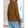imageANRABESS Womens Long Sleeve Sweaters Loose Fit Lightweight Scalloped Knit Soft Dressy Pullover Tops 2025 Fall Casual OutfitsCaramel