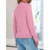 imageANRABESS Womens Long Sleeve Sweaters Loose Fit Lightweight Scalloped Knit Soft Dressy Pullover Tops 2025 Fall Casual OutfitsCoral Pink