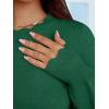 imageANRABESS Womens Long Sleeve Sweaters Loose Fit Lightweight Scalloped Knit Soft Dressy Pullover Tops 2025 Fall Casual OutfitsForest Green