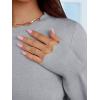 imageANRABESS Womens Long Sleeve Sweaters Loose Fit Lightweight Scalloped Knit Soft Dressy Pullover Tops 2025 Fall Casual OutfitsGrey