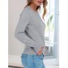 imageANRABESS Womens Long Sleeve Sweaters Loose Fit Lightweight Scalloped Knit Soft Dressy Pullover Tops 2025 Fall Casual OutfitsGrey