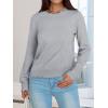 imageANRABESS Womens Long Sleeve Sweaters Loose Fit Lightweight Scalloped Knit Soft Dressy Pullover Tops 2025 Fall Casual OutfitsGrey