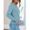 imageANRABESS Womens Long Sleeve Sweaters Loose Fit Lightweight Scalloped Knit Soft Dressy Pullover Tops 2025 Fall Casual OutfitsLight Blue