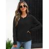 imageANRABESS Womens Long Sleeve Sweaters Wool Blend Crew Neck Hollow Out Business Casual Work Tops 2025 Fall OutfitsBlack