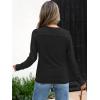 imageANRABESS Womens Long Sleeve Sweaters Wool Blend Crew Neck Hollow Out Business Casual Work Tops 2025 Fall OutfitsBlack