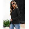 imageANRABESS Womens Long Sleeve Sweaters Wool Blend Crew Neck Hollow Out Business Casual Work Tops 2025 Fall OutfitsBlack