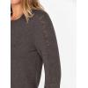 imageANRABESS Womens Long Sleeve Sweaters Wool Blend Crew Neck Hollow Out Business Casual Work Tops 2025 Fall OutfitsDark Taupe