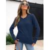 imageANRABESS Womens Long Sleeve Sweaters Wool Blend Crew Neck Hollow Out Business Casual Work Tops 2025 Fall OutfitsDark Teal