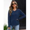imageANRABESS Womens Long Sleeve Sweaters Wool Blend Crew Neck Hollow Out Business Casual Work Tops 2025 Fall OutfitsDark Teal