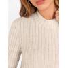 imageANRABESS Womens Long Sleeve Tops Mock Neck Ribbed Knit Slim Fit Pleated Basic T Shirts Lightweight Sweater Going Out ClothesBeige