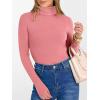imageANRABESS Womens Long Sleeve Turtleneck Shirts Casual Ribbed Basic Tee Slim Soft Thermal Tops 2025 Fall Going Out ClothesCoral Pink