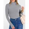 imageANRABESS Womens Long Sleeve Turtleneck Shirts Casual Ribbed Basic Tee Slim Soft Thermal Tops 2025 Fall Going Out ClothesGrey