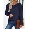 imageANRABESS Womens Oversized Batwing Sleeve Sweaters Crewneck Casual Fall Knit Loose Pullover Tops 2025 Work Winter OutfitsNavy Blue