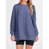imageANRABESS Womens Oversized Long Sleeve Shirts Ribbed Knit Tunic Tops Side Spilt Casual 2025 Fall OutfitsBlue