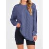 imageANRABESS Womens Oversized Long Sleeve Shirts Ribbed Knit Tunic Tops Side Spilt Casual 2025 Fall OutfitsBlue