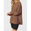 imageANRABESS Womens Oversized Long Sleeve Shirts Ribbed Knit Tunic Tops Side Spilt Casual 2025 Fall OutfitsBrown