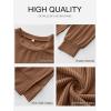 imageANRABESS Womens Oversized Long Sleeve Shirts Ribbed Knit Tunic Tops Side Spilt Casual 2025 Fall OutfitsBrown
