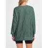 imageANRABESS Womens Oversized Long Sleeve Shirts Ribbed Knit Tunic Tops Side Spilt Casual 2025 Fall OutfitsGreen
