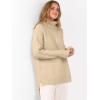 imageANRABESS Womens Oversized Turtleneck Sweaters Casual Fall Long Sleeve Knit Spilt Hem Tunic Pullover Tops 2025 Winter OutfitsApricot