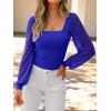 imageANRABESS Womens Square Neck Mesh Long Sleeve Tops Double Lined Dressy Business Casual Blouses Shirts 2025 Fall OutfitsRoyal Blue
